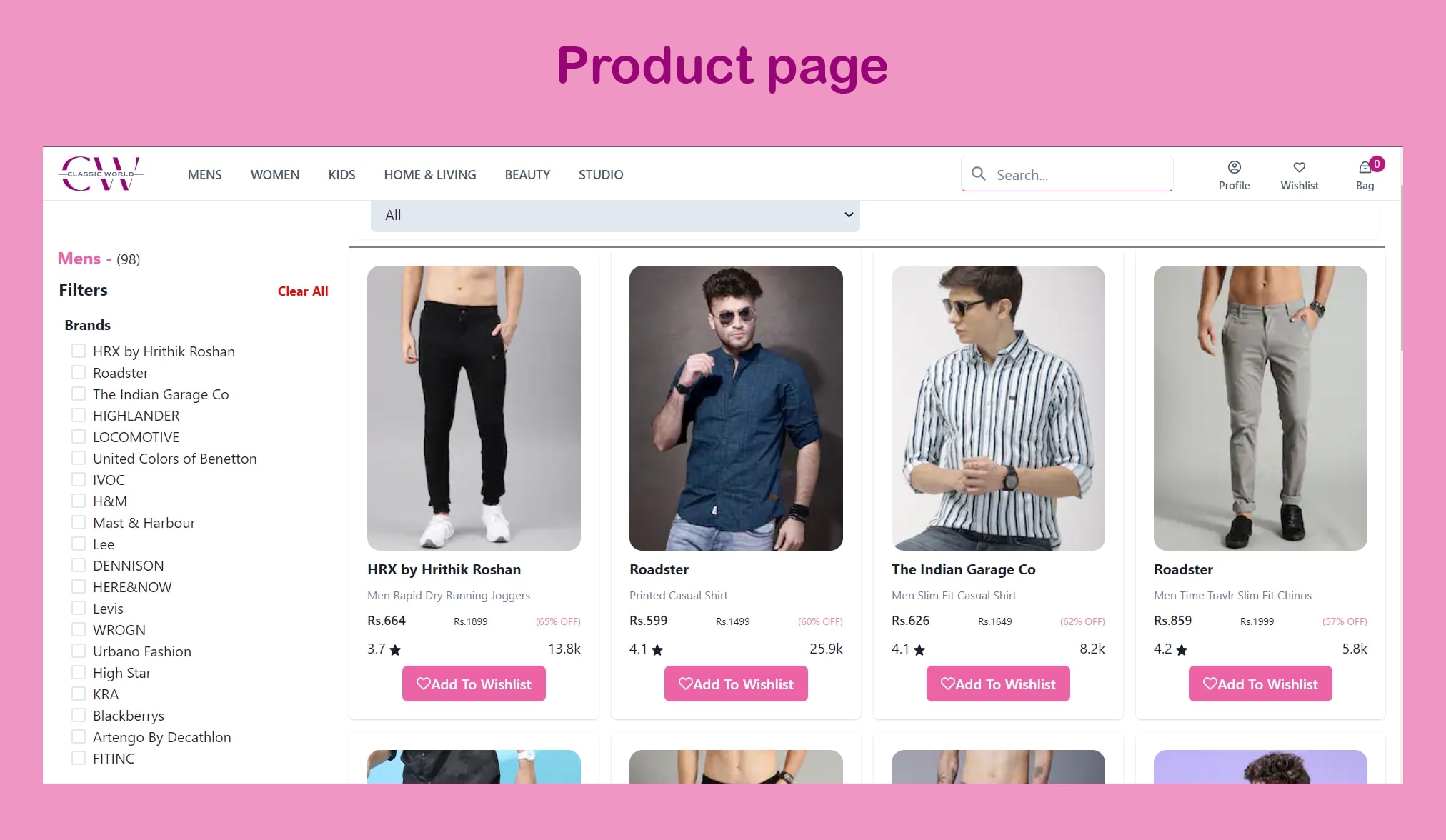 Myntra Clone